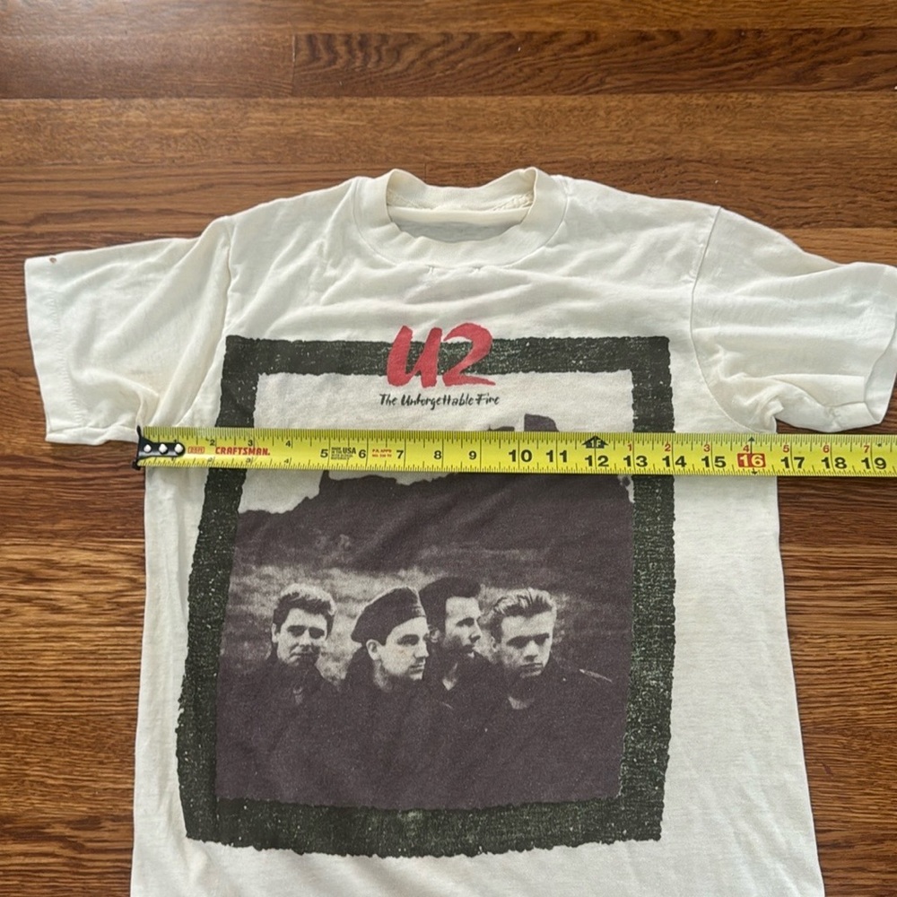 Vintage 1985 U2 Shirt The Unforgettable‎ Fire Tour - Picture 14 of 15